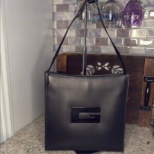 Gucci Tom Ford GUC Black Leather Tote